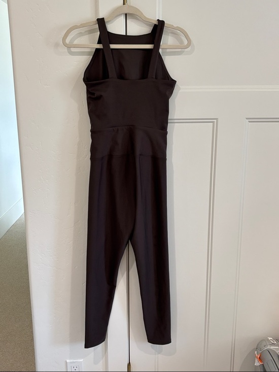 Year of Ours Dark Brown High Neck Cutout Jumpsuit - Picture 3 of 3